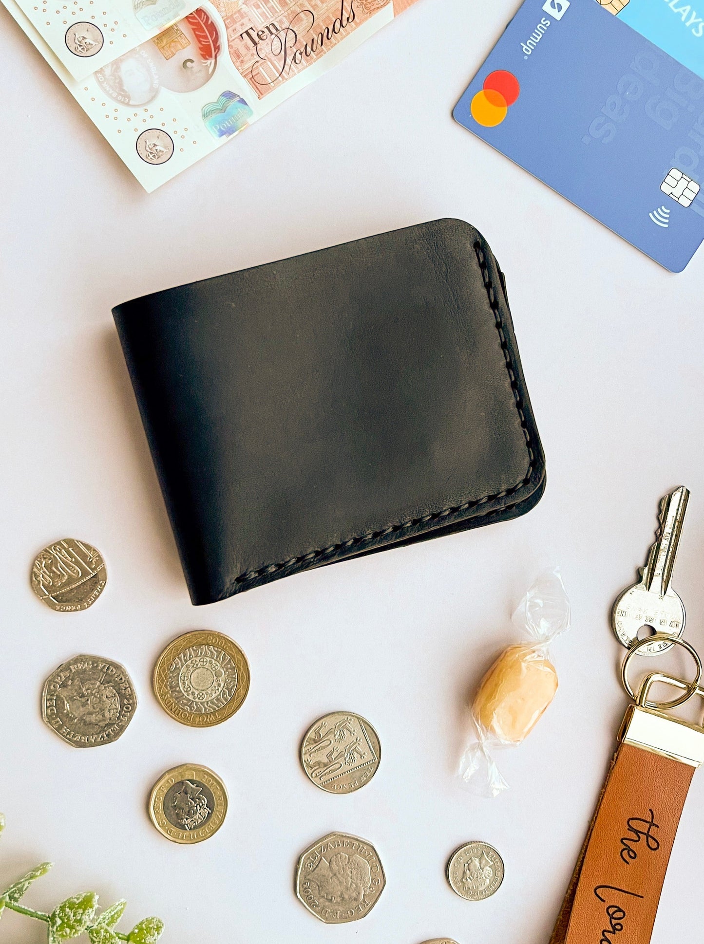 My Soul Loves - Real Leather Bi-Fold Wallet - Hand Crafted