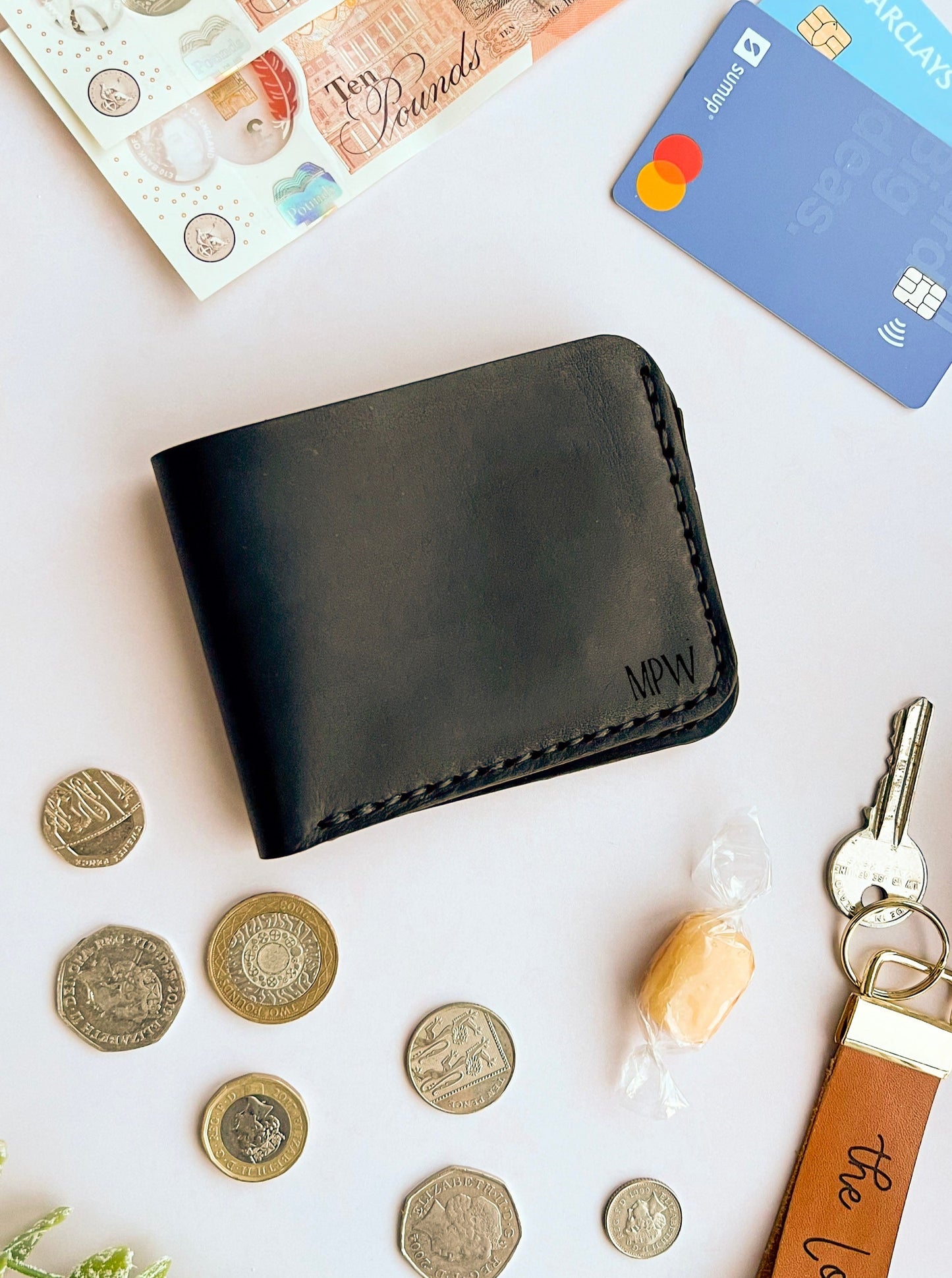My Soul Loves - Real Leather Bi-Fold Wallet - Hand Crafted