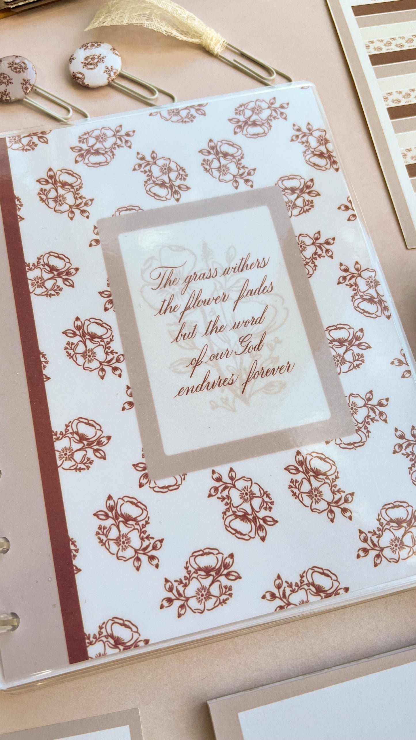 The Word Remains - Disc bound Prayer journal Notebook