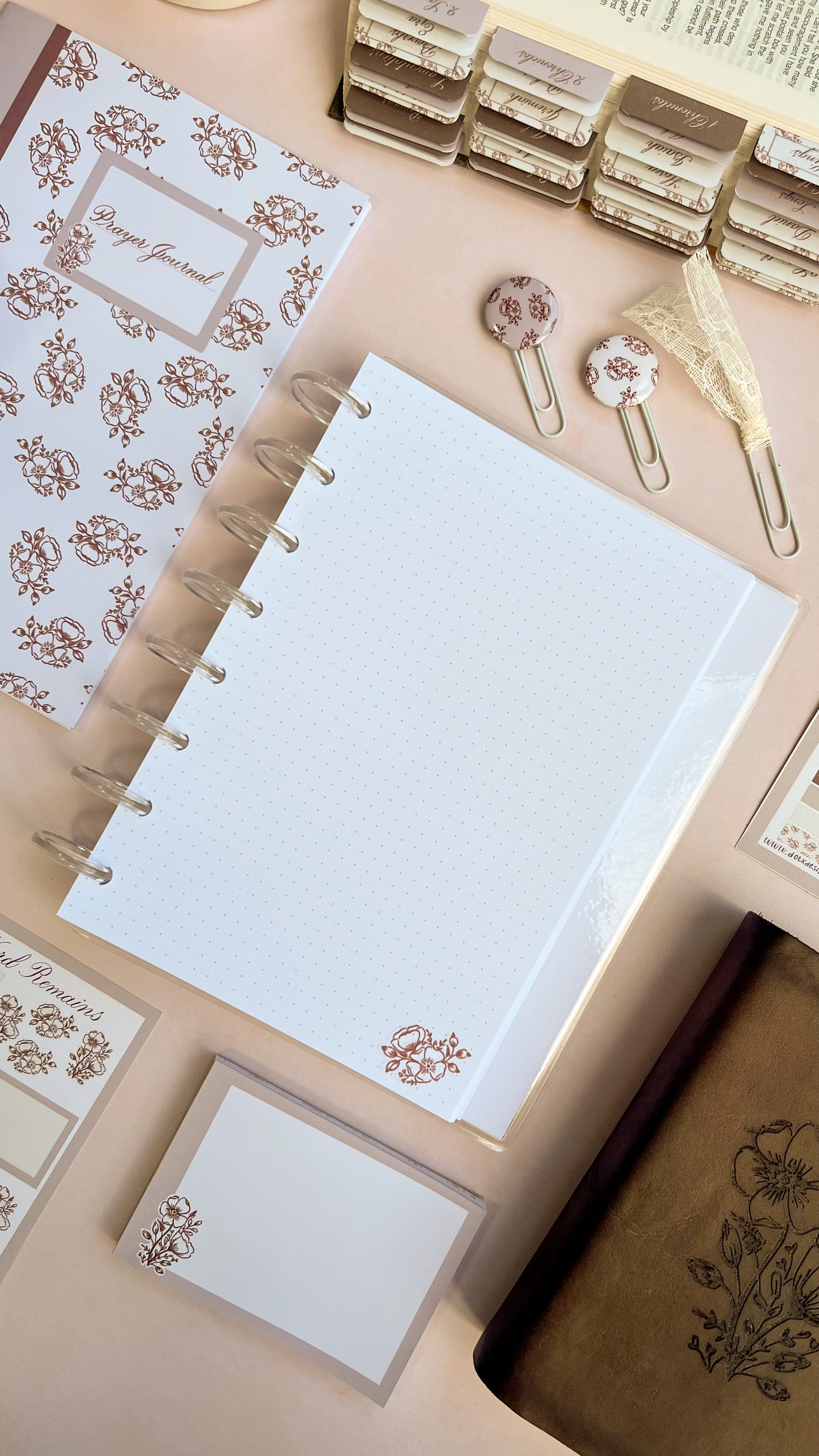 The Word Remains - Disc bound Prayer journal Notebook