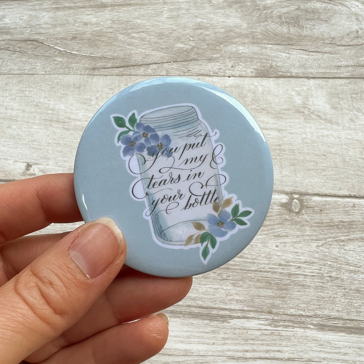 Your Put My Tears In Your Bottle - Psalm 56 Pocket Mirror