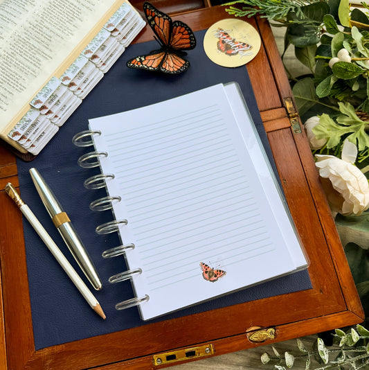 You Will Seek Me & Find Me - A5 Note Paper Discbound - Lined or Dot Grid Disc bound planner paper pack refill