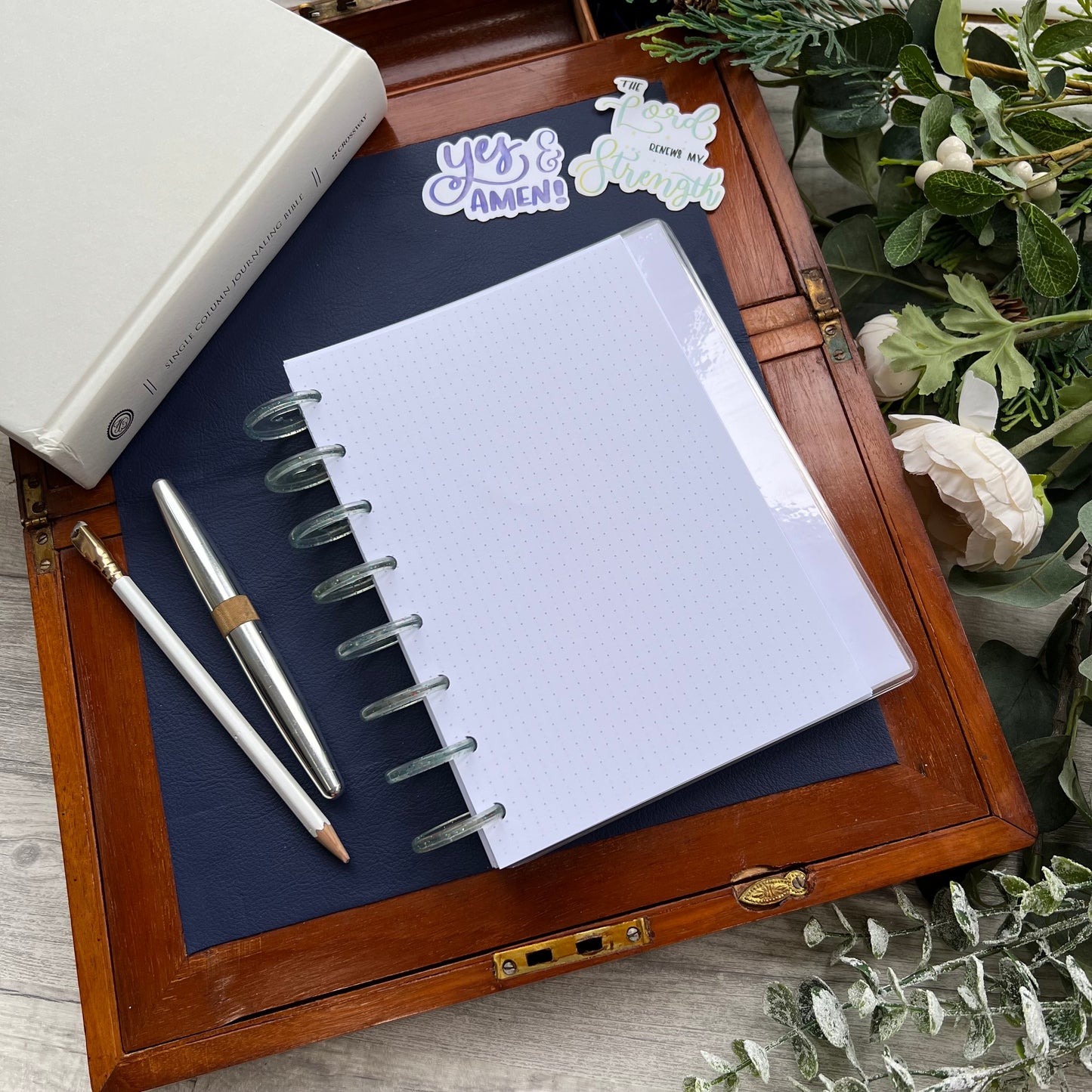 Fearfully and Wonderfully Made - Disc bound prayer journal - A5 Dot grid - Lined Notebook