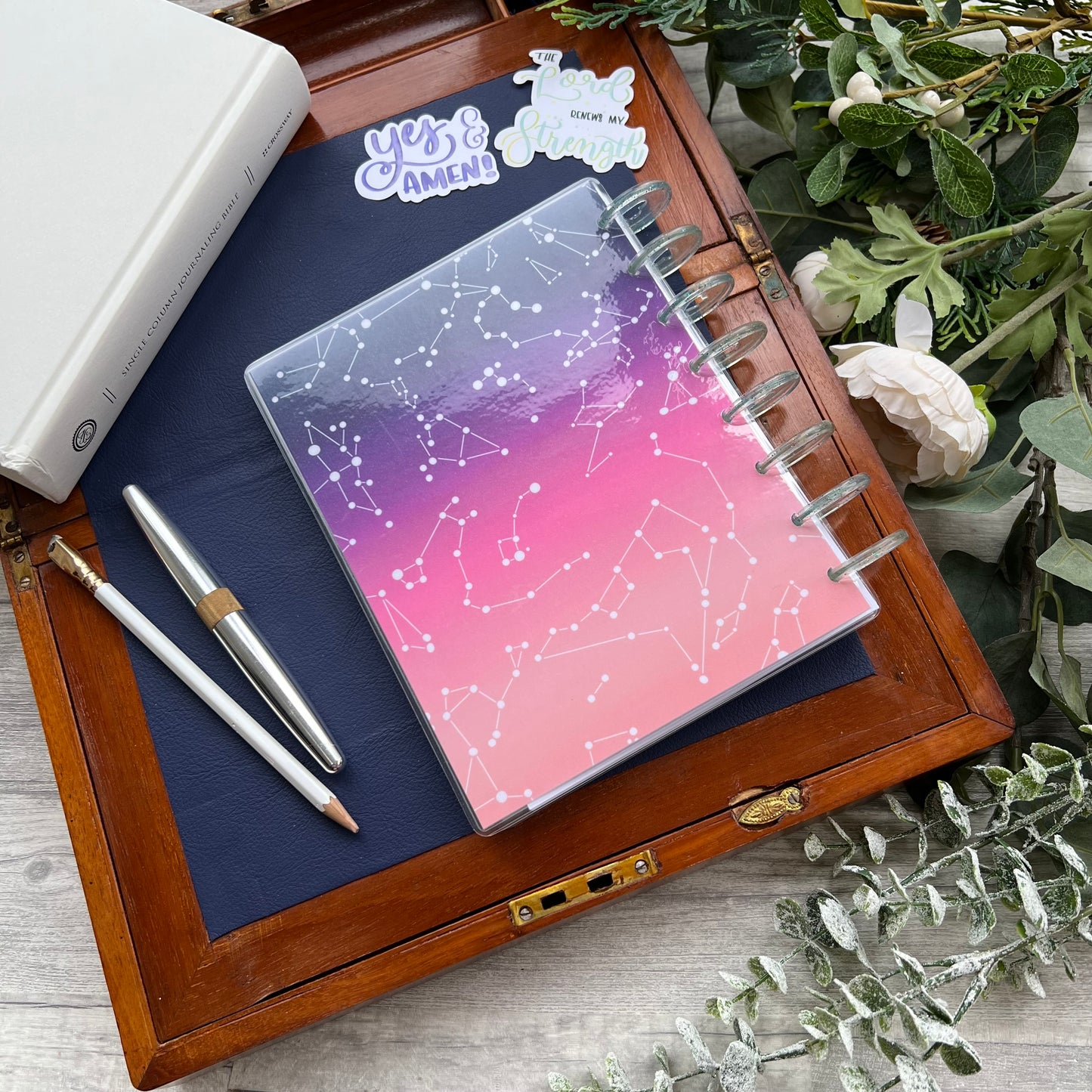 Fearfully and Wonderfully Made - Disc bound prayer journal - A5 Dot grid - Lined Notebook