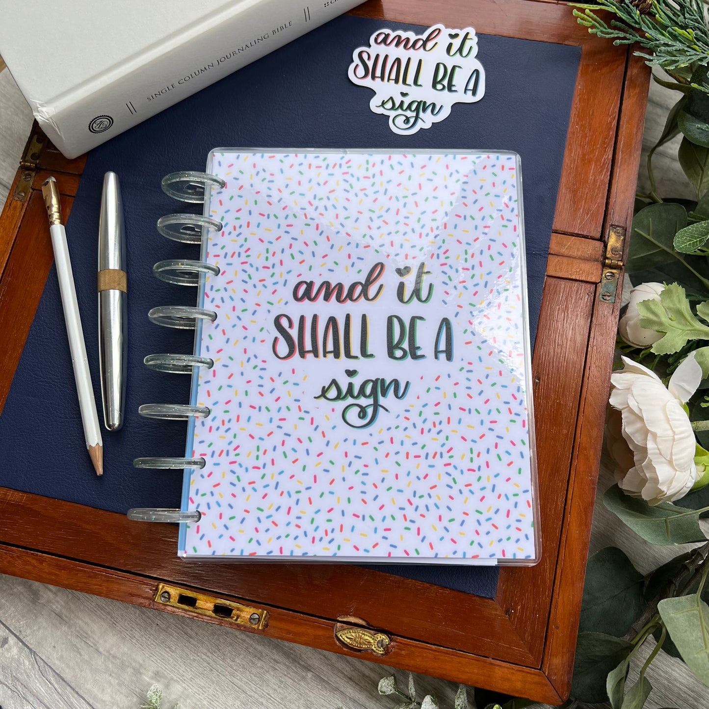 It Shall Be A Sign - Disc Bound Prayer Journal - A5 Dot Grid - Lined Notebook