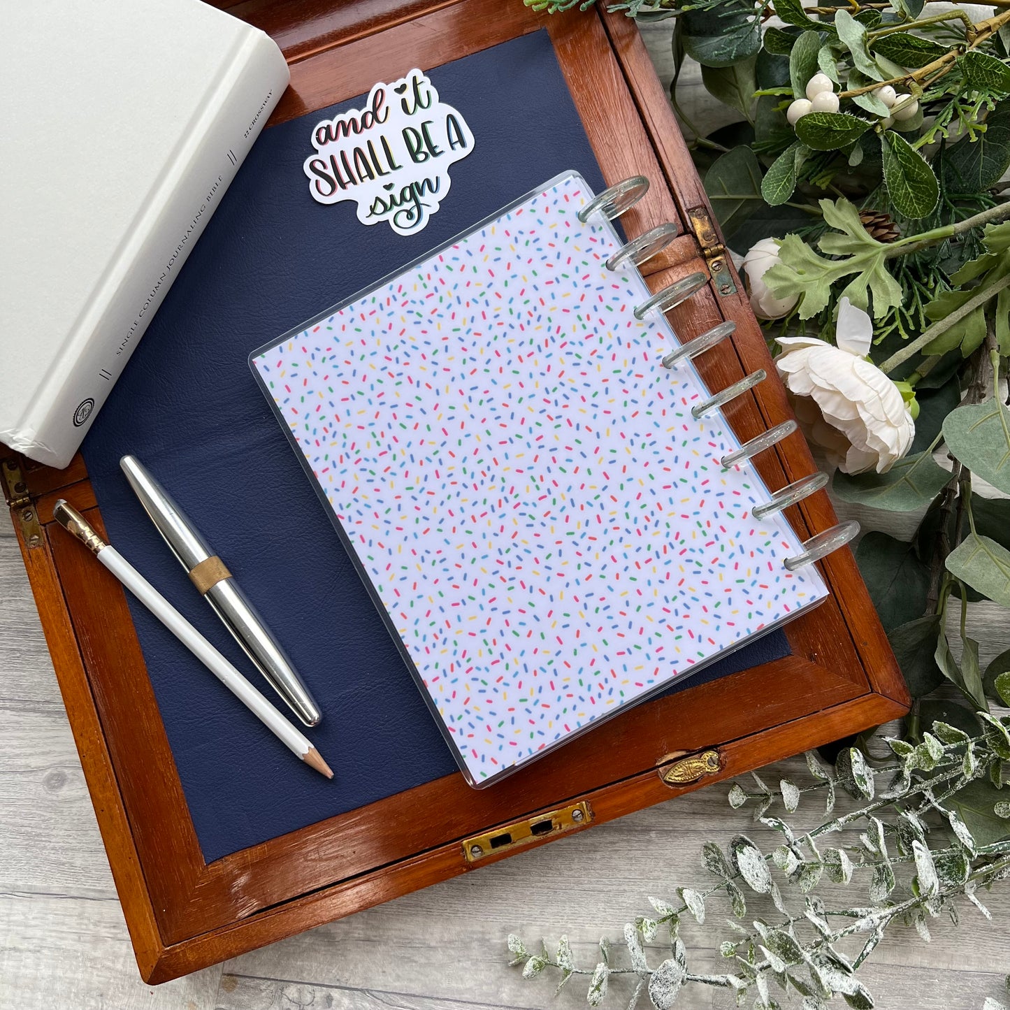 It Shall Be A Sign - Disc Bound Prayer Journal - A5 Dot Grid - Lined Notebook