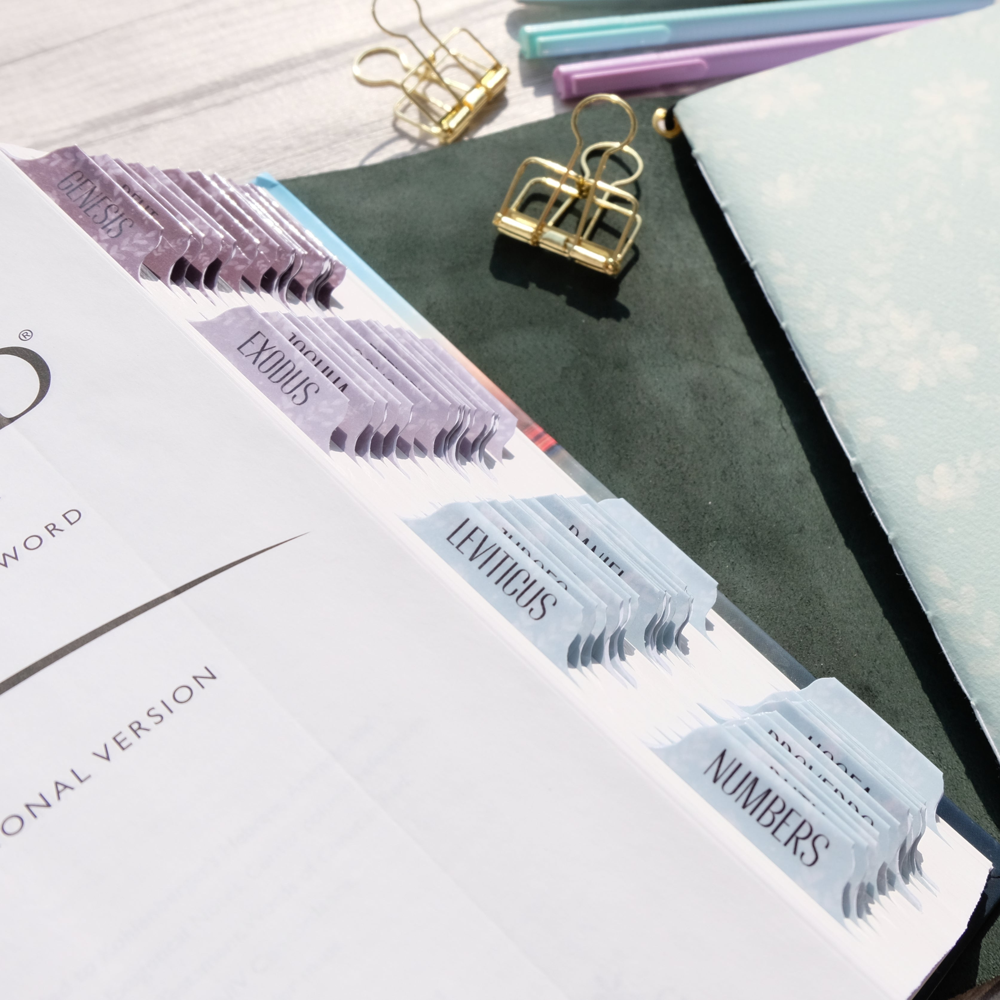 My Soul Finds Rest Bible Tabs  - Handmade bible tabs from DOTK design