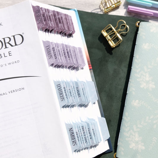 My Soul Finds Rest - Watercolour Floral Bible Tabs