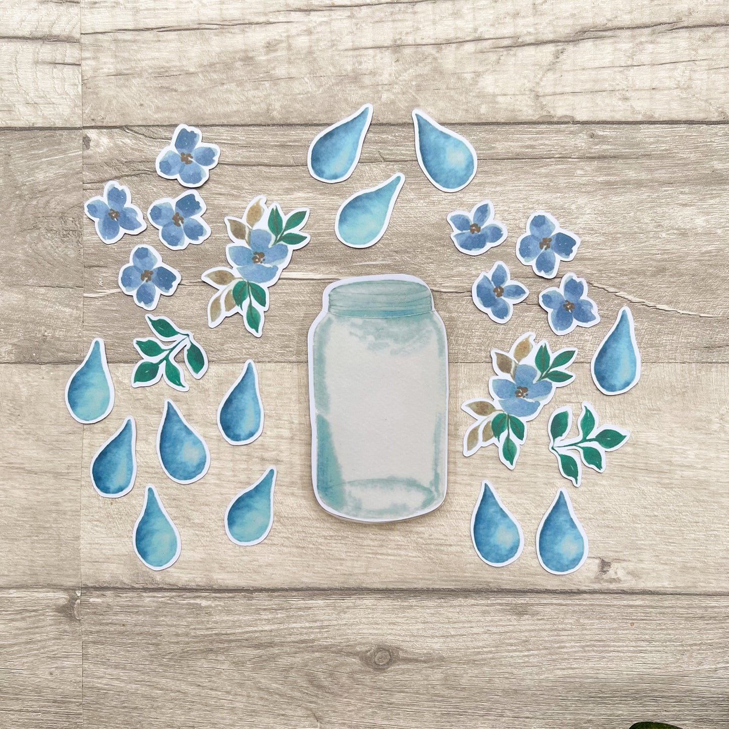 You Put My Tears In Your Bottle - Psalm 56 Bible Journaling Kit - Page spread Kit, Prayer Journal, bookmarks, sticker & Memo Pad