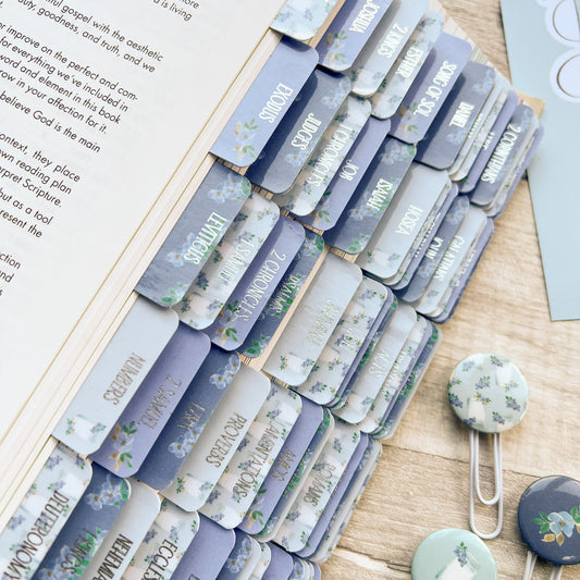 You Put My Tears In Your Bottle - Watercolour Silver Foil Laminated Bible Tabs