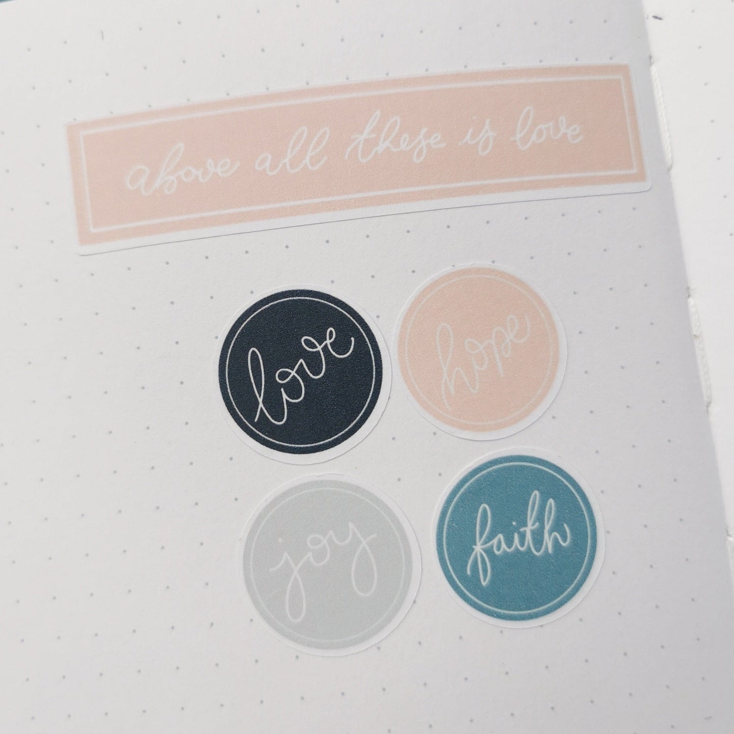 Above All These Things - Bible Journaling sticker sheet