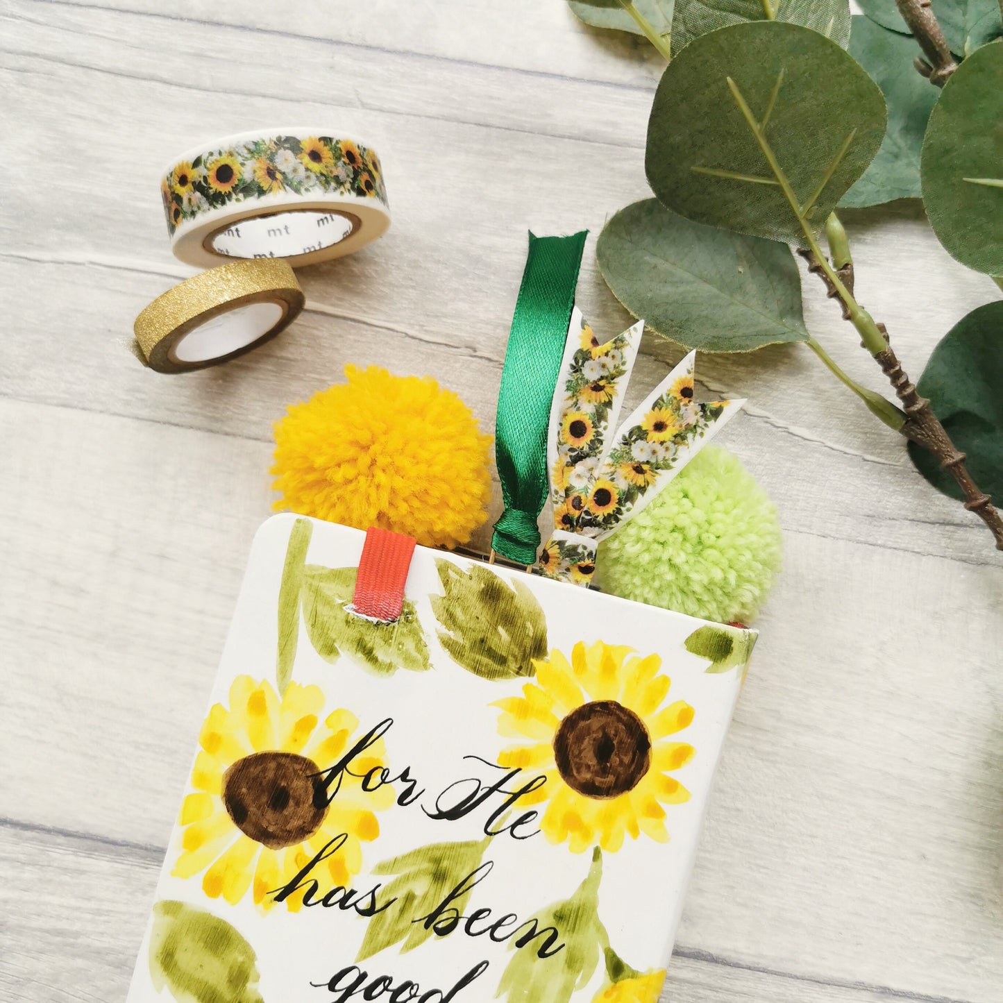 Sunflowers - Bible Journaling bookmark & sticker pack