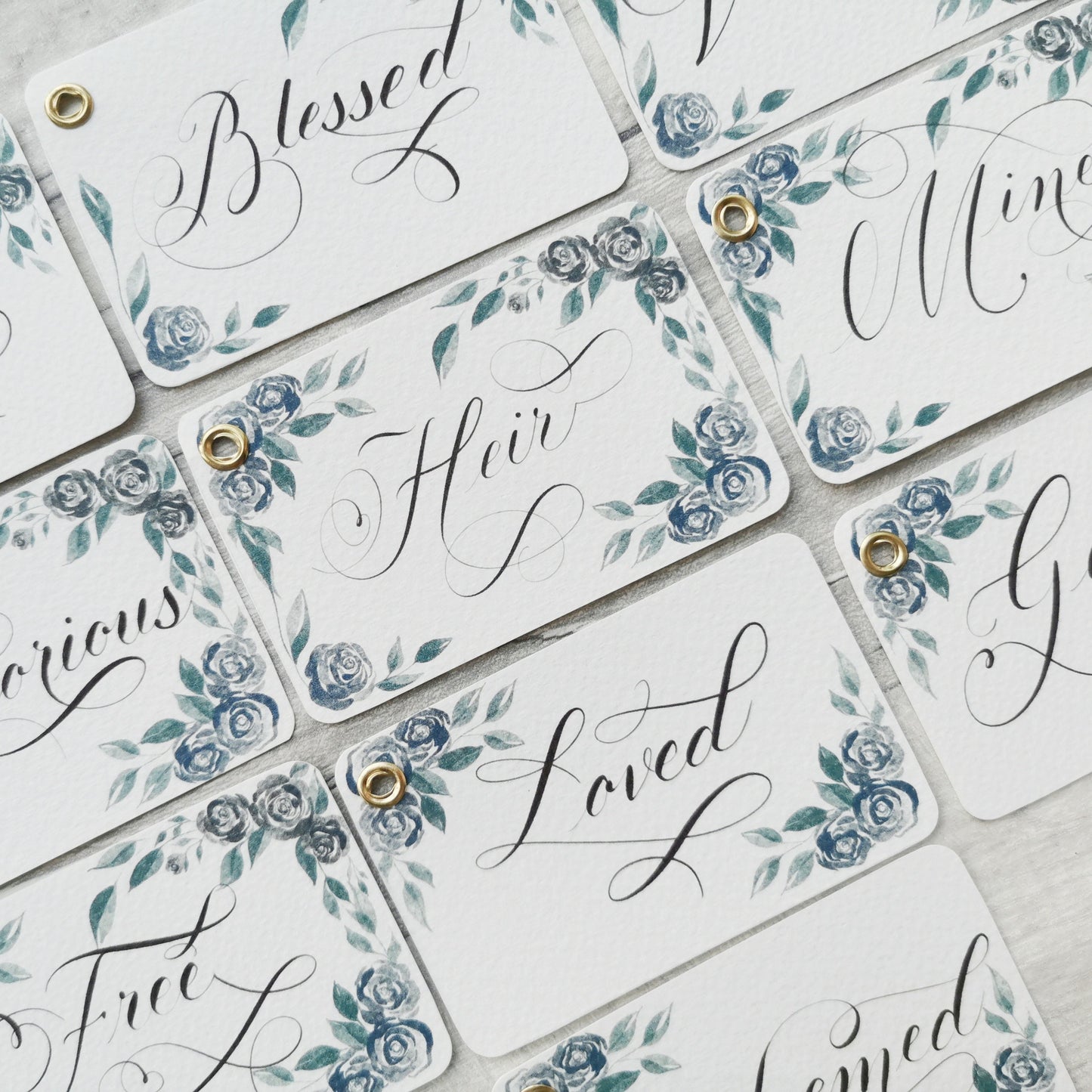 I am - Identity in Christ Watercolour Floral Scripture Cards