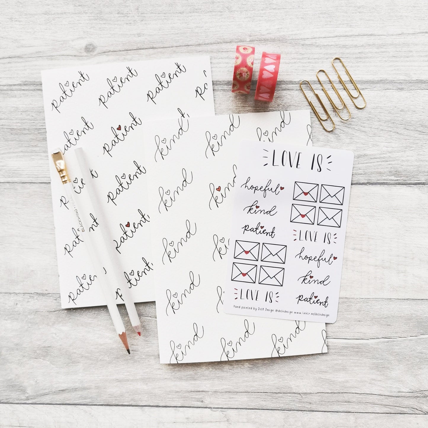 Love is - Bible Journaling Sticker Sheet