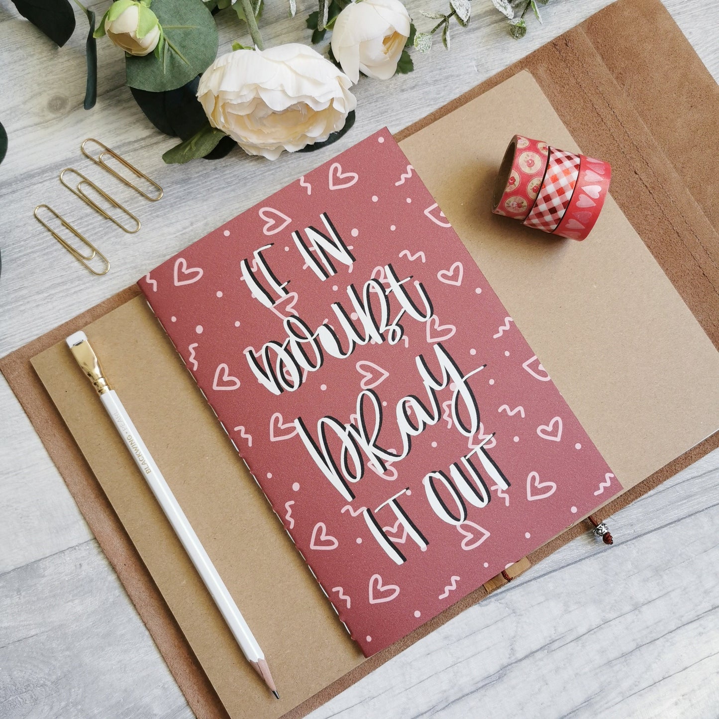 If in doubt Pray it out - Prayer Journal Notebook