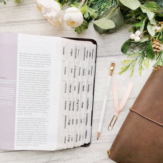 Simple & Minimalistic Vellum Bible Tabs