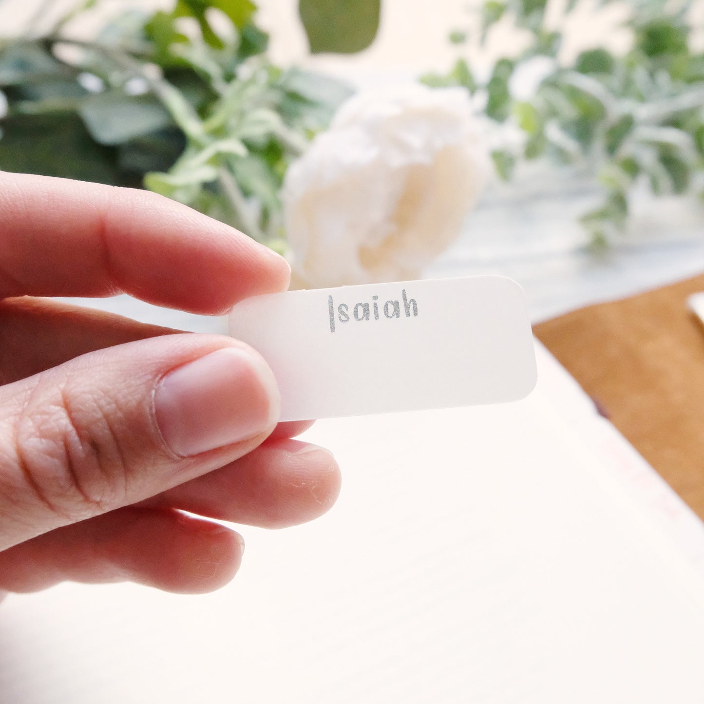 Simple & Minimalistic foiled Vellum Bible Tabs - Gold, Silver or Rose Gold