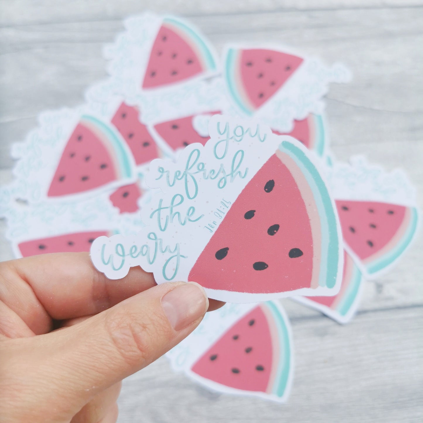 You Refresh The Weary - Waterproof Vinyl Sticker - Bible journaling sticker