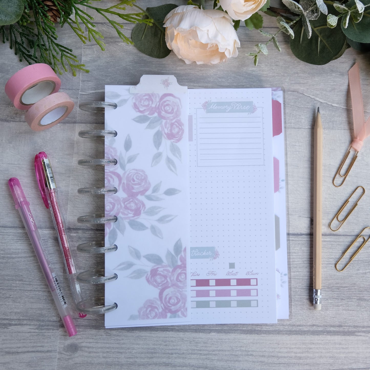 Faith can move mountains - Planner Covers, Bookmark and Dividers - A5 Size