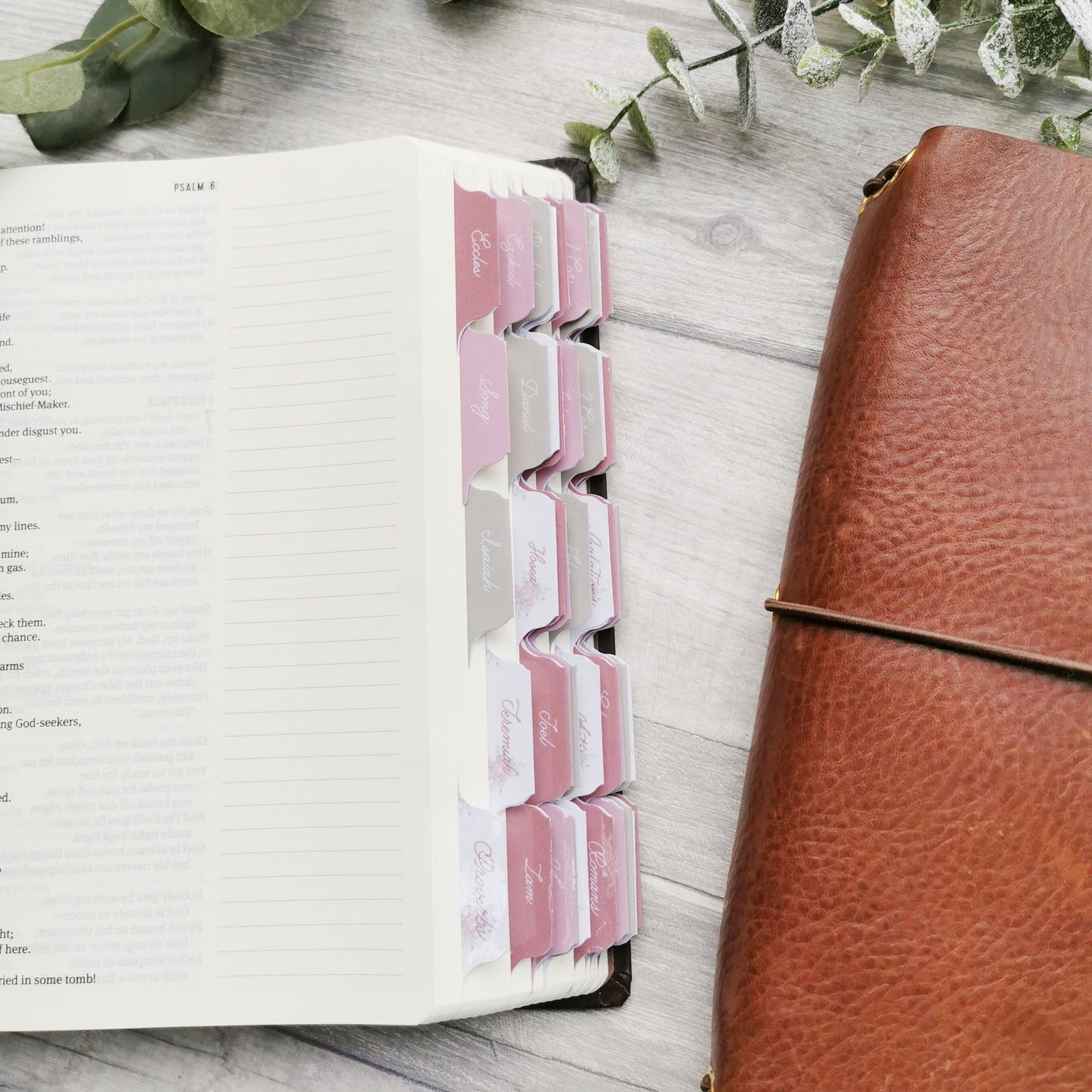 Faith Can Move - Floral Watercolour Bible Tabs