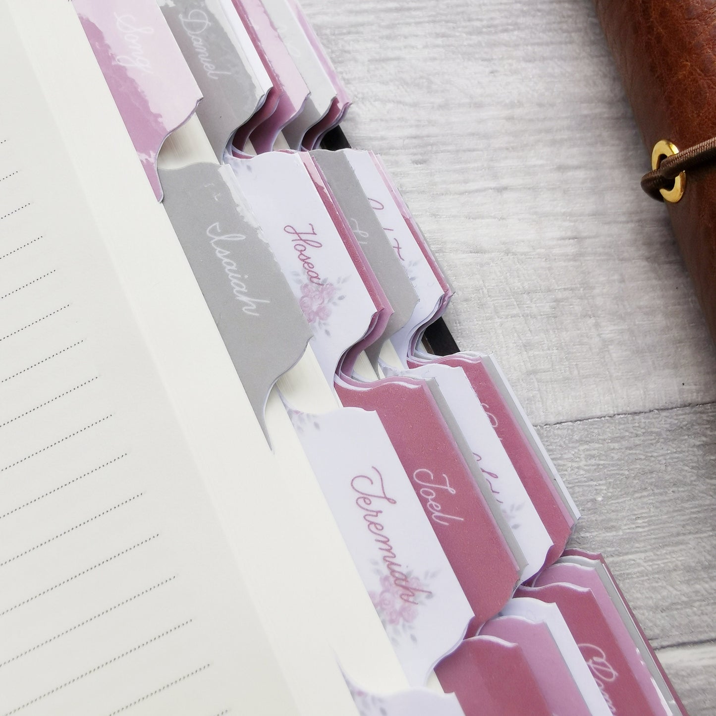 Faith Can Move - Floral Watercolour Bible Tabs