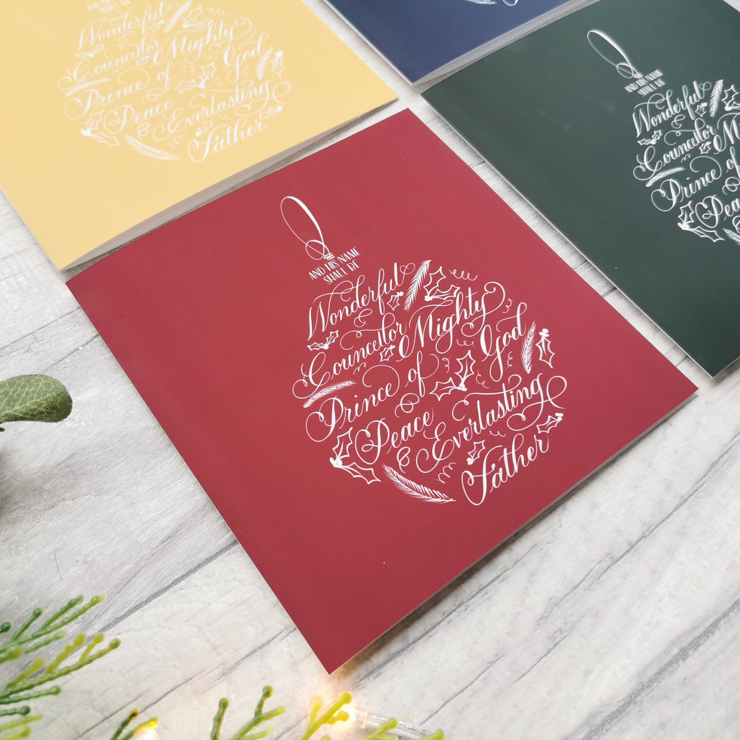 Wonderful Counsellor - Christmas Greeting Card - Christian Christmas Card