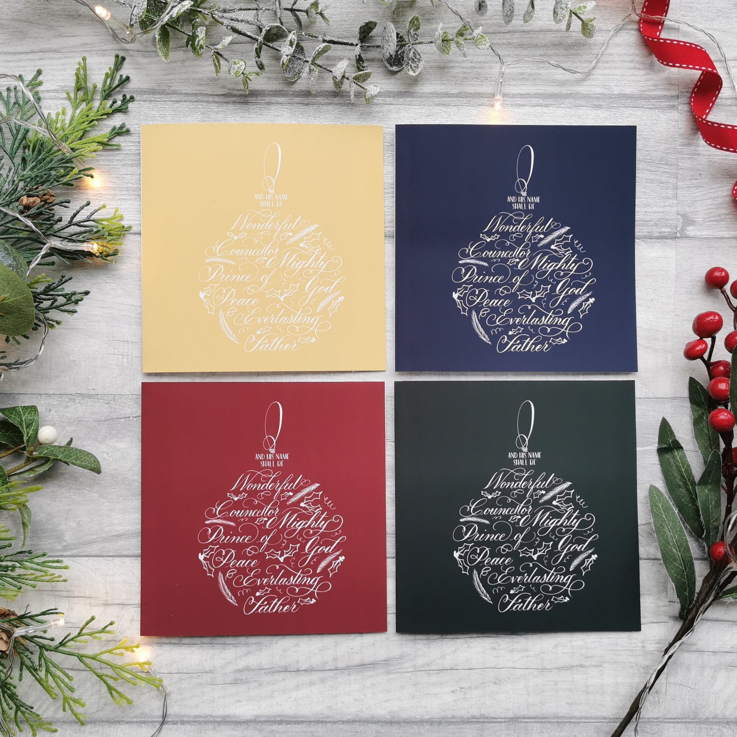 Wonderful Counsellor - Christmas Greeting Card - Christian Christmas Card
