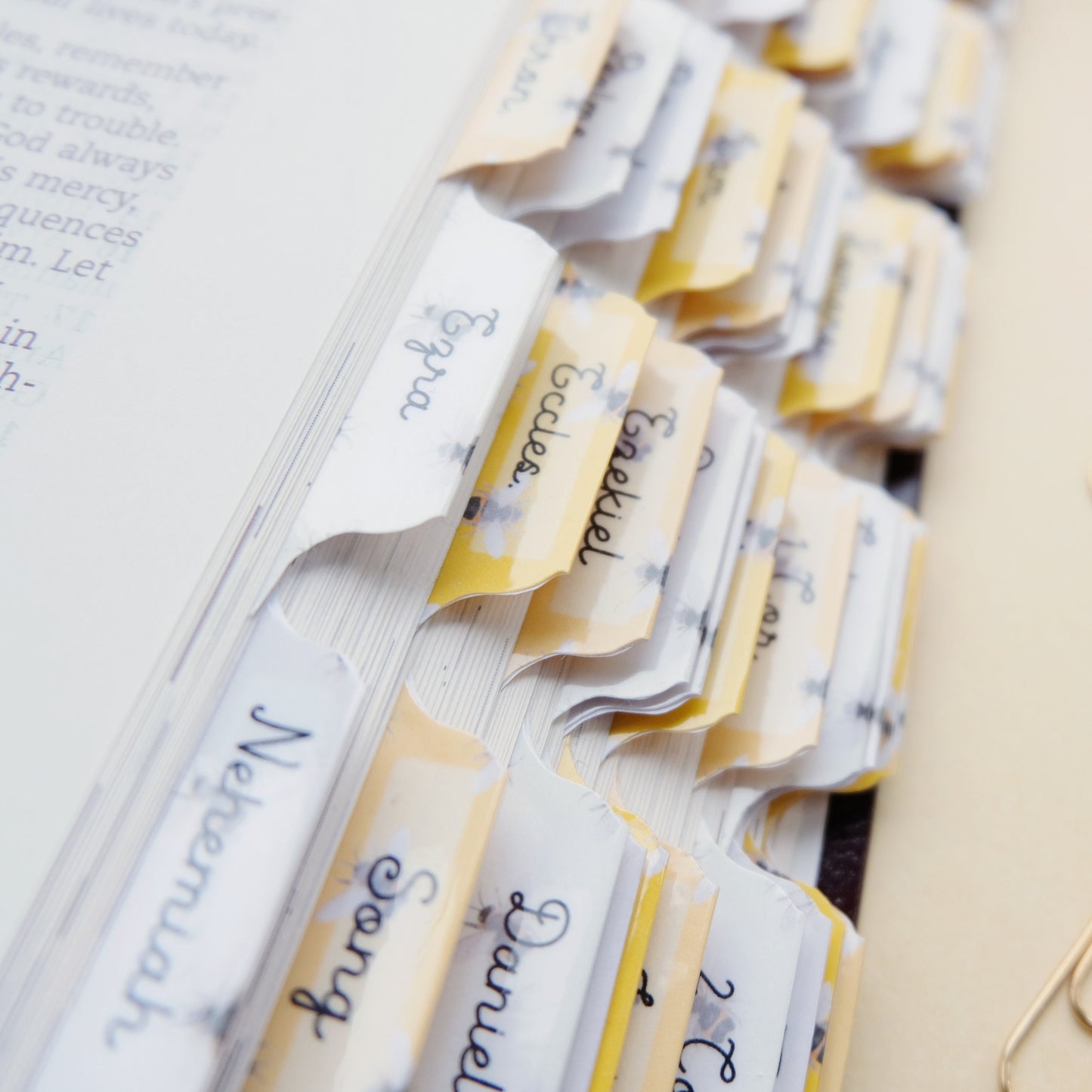 Your Word Is Like Honey - Watercolour Bee Bible Tabs