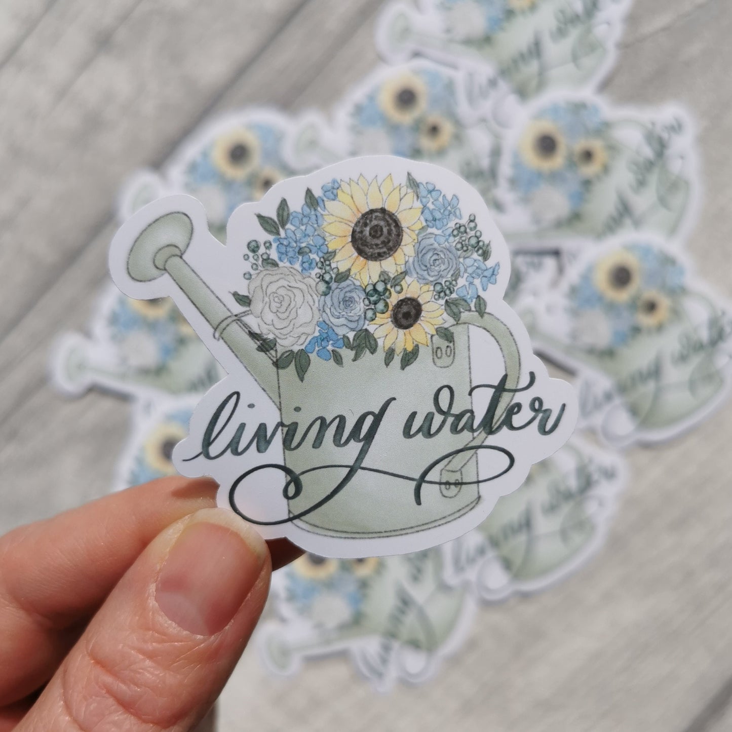 Living Water - Waterproof Vinyl Sticker - Bible journaling