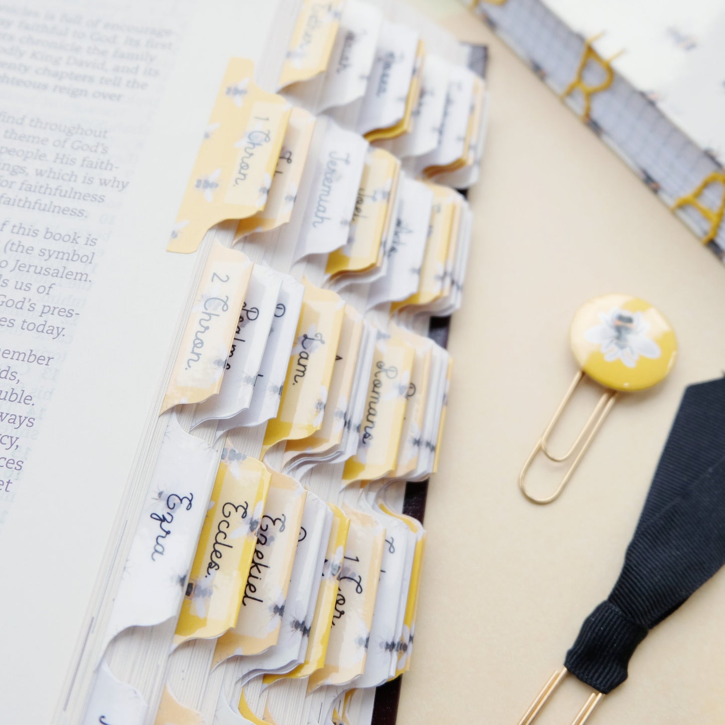 Your Word Is Like Honey - Watercolour Bee Bible Tabs