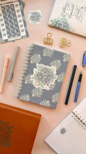 Load image into Gallery viewer, Nothing Can Separate Us - Blue Floral - Hard Back Wire Bound Prayer &amp; Reflection Journal
