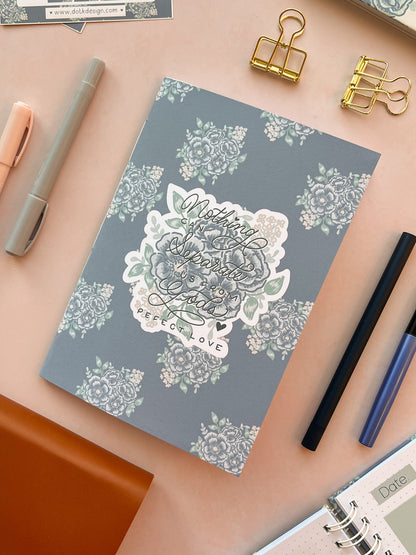 Nothing Can Separate Us - Blue Floral - Prayer & Reflection Journal