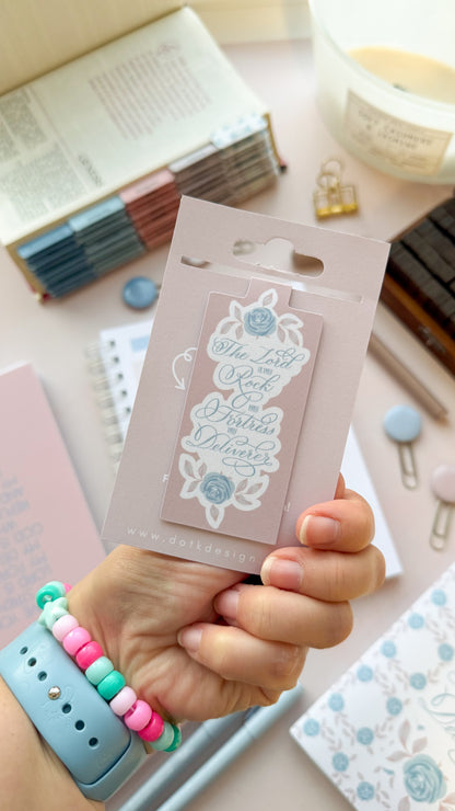 My Rock & My Strength - Magnetic Bookmark