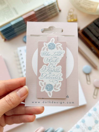 My Rock & My Strength - Magnetic Bookmark