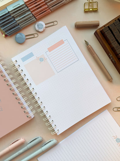 My Rock & My Strength - Psalm 18 Wirebound Prayer Journal Notebook