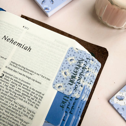 Close up of DotK Butterfly themed Bible Tabs