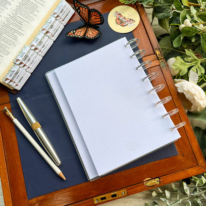 You Will Seek Me & Find Me - Disc bound prayer journal - A5 Dot grid - Lined Notebook