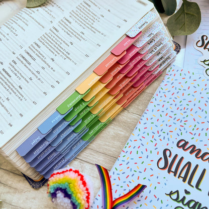 It Shall Be A Sign - Rainbow Laminated Bible Tabs