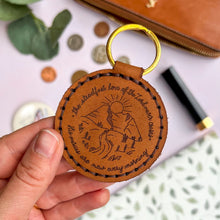 Load image into Gallery viewer, His Mercies Are New - Real Leather Key Fob Key Ring
