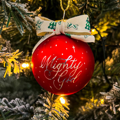 He Shall Be Called - Glass Christmas Baubles