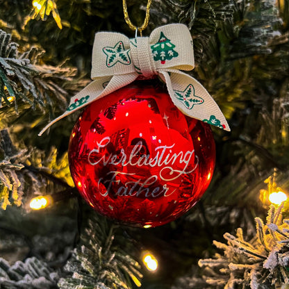 He Shall Be Called - Glass Christmas Baubles