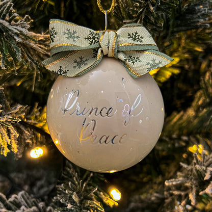 He Shall Be Called - Glass Christmas Baubles