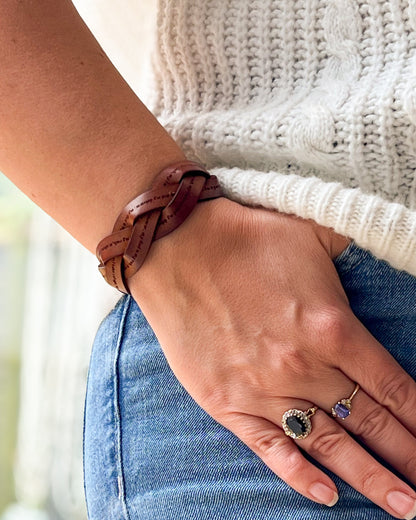I Know The Plans - Jeremiah 29:11 - Real Leather Bracelet