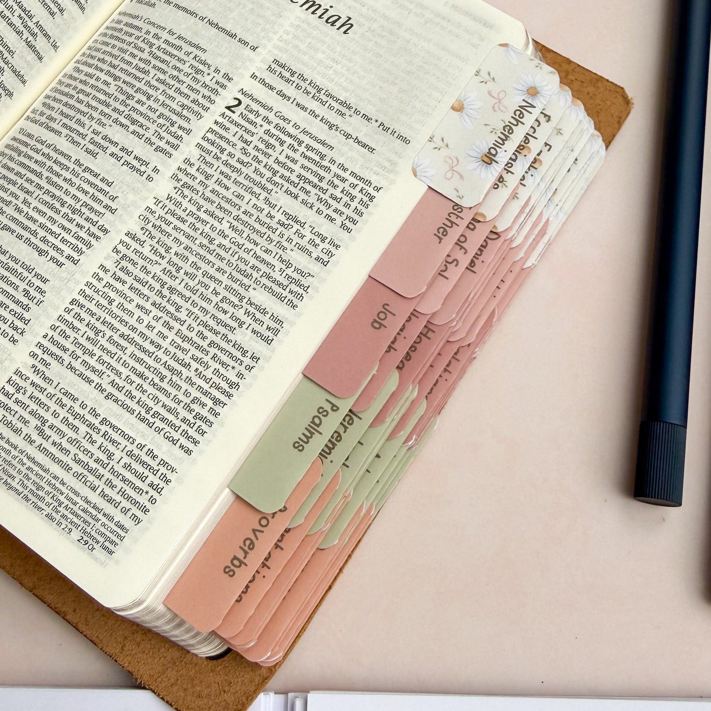 Unfading Beauty - Floral Bible Tabs