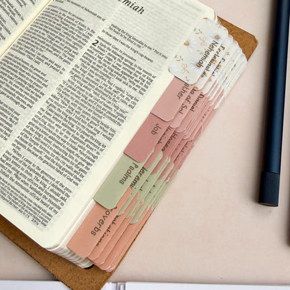 Unfading Beauty - Floral Bible Tabs