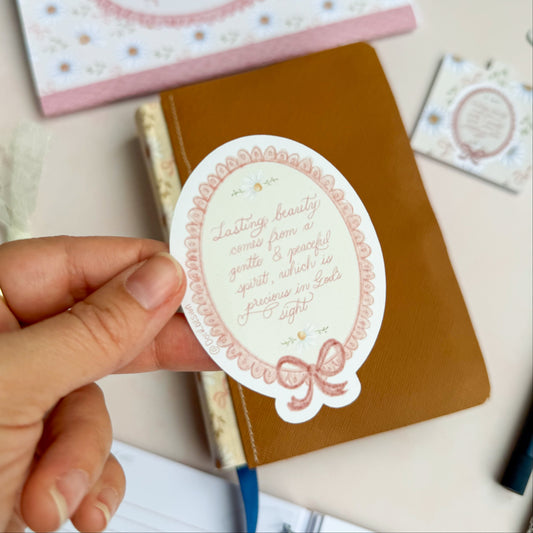 Unfading Beauty - Waterproof Vinyl Sticker - Bible Journaling