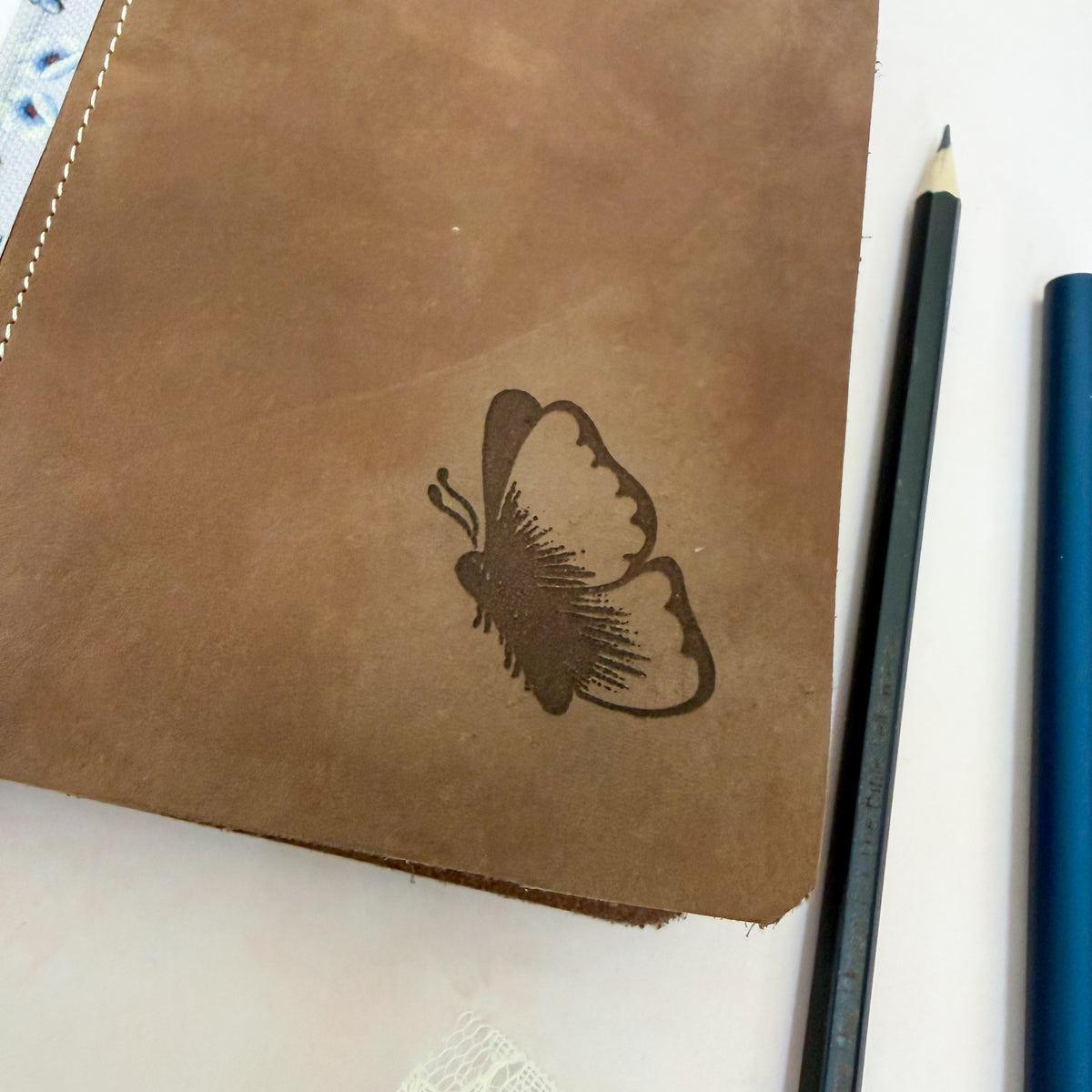 Everyday I Will Praise - Butterfly Psalm 145:2 Rebound Leather Daily Reading Bible - Ready To Purchase