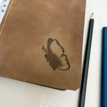 Everyday I Will Praise - Butterfly Psalm 145:2 Rebound Leather Daily Reading Bible - Ready To Purchase