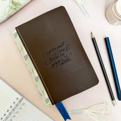 You Put My Tears In Your Bottle - Psalm 56 - Rebound Leather Bible - Ready To Purchase