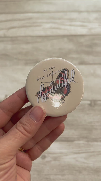 Everything Is Made Beautiful - Butterfly Pocket Mirror